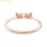 Vòng Tay, Lắc Tay Swarovski Dancing Swan Bangle Swan Red Rose Gold Tone Plated 5614122 