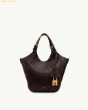 Túi Xách JW PEI Ines Padlock Tote Bag - Dark Brown 