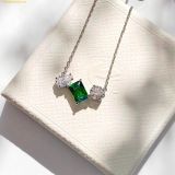  Dây Chuyền Swarovski Mesmera pendant Mixed cuts, Green, Rhodium plated 5668278 