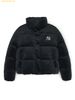 Áo Khoác Phao MLB Women's Diamond Monogram Tonton Velvet Crop Padding NY (Black) 3FDJM1046-50BKS