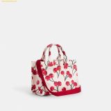  Túi Tote Vuông Coach Cargo Tote Bag 20 With Cherry Print Chalk Multi CZ104 