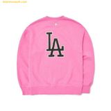  Áo Sweat MLB Basic Big Logo Fleece Overfit Man-to-Man LA 3AMTB0626-07PKS 