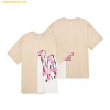  Áo Phông MLB Pop Art Graphic Mega Overfit Short Sleeve T-Shirt LA (L.Sand) 3ATSL0433-07SAL 