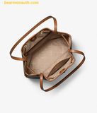  Túi Đeo Vai Michael Kors Avery Medium Signature Logo Bucket Messenger Bag Nâu Logo 30F5GQ7M8B 