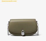  Túi Đeo Vai Michael Kors Mila Small Leather Convertible Crossbody Bag Oliva 35T5SIMC5L 