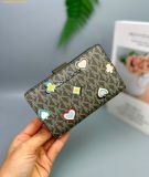  Ví Michael Kors Jet Set Medium Printed Signature Logo Wallet 35F5STVF6U Olive 