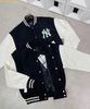  Áo Khoác Bomber MLB Wool Basic Varsity Jacket 3AJPV0141-50BKS Đen 