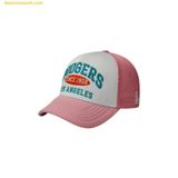  Mũ Lưỡi Trai MLB Varsity Lettering Mesh Cap LA Pink 3AMCV0143-07PKM 