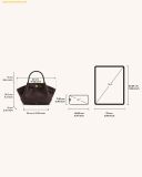  Túi Xách JW PEI Hana Mini Tote Bag - Dark Brown 