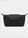  Túi Longchamp Le Pliage Xtra Pouch Turtledove - Leather Màu Đen Noir 