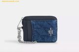  Ví Thẻ Coach Zip Card Case With Quilting Denim CAR26 