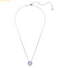  Dây Chuyền Swarovski Idyllia pendant Mixed cuts, Flower, Blue, Rhodium plated 5680013 