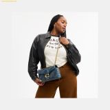  Túi Xách Coach Tabby Shoulder Bag 26 In Regenerative Cotton Denim With Quilting Dark Indigo CCX38 