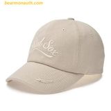  Mũ Lưỡi Trai MLB Vintage Cursive Unstructured Ball Cap BOS (Mg.Cream) 3ACPVL64N-43CRM 