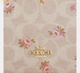  Ví Dài Coach Double Zip Wallet With Signature Canvas With Floral Print Sand Multi CAR09 