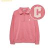  Áo Sweat MLB Basic Small Logo Half Zip-Up Overfit Man-to-Man CLE (Mg.Pink) 3AMTB0534-45PKM 