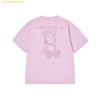 Áo Phông ADLV Ac Bear One Tone Basic Logo Short Sleeve T-Shirt Hồng