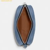  Túi Cầm Tay Coach Jamie Wristlet In Signature Canvas With Varsity Motif Màu Trắng Xanh C8851 