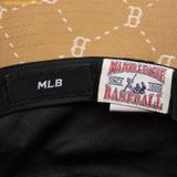  Mũ Bucket MLB Diamond Monogram Bucket Hat BOS (L.Camel) 3AHTM114N-43CAL 