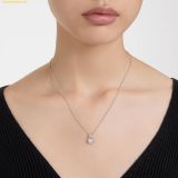  Dây Chuyền Swarovski Birthstone pendant Square cut, April, White, Rhodium plated 5651704 