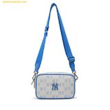  Túi Đeo Chéo MLB Mini Monogram Jacquard New York Yankees 3ACRS014N-50SBD Màu Xanh Trắng 