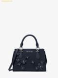  Túi Xách Michael Kors Small Marilyn bag with floral embellishments Navy Blue 35S6S6AM5L 