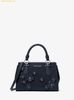 Túi Xách Michael Kors Small Marilyn bag with floral embellishments Navy Blue 35S6S6AM5L