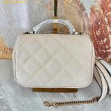  Túi Đeo Chéo Tory Burch Willa Mini Top Handle Bag In Leather With Gold Hardware 153399 