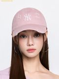  Mũ Lưỡi Trai MLB New York Yankees Damaged Washed Unstructured Ball Cap Mg.Pink 3ACPVV34N-50PKM 