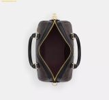  Túi Trống Coach Rowan Satchel Bag In Signature Canvas CV961 Walnut Black 