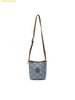 Túi Đeo Chéo MLB Classic Monogram Vintage Denim Mini Bucket Bag New York Yankees (Size 19) 3ABMMV55N-50BLL - Xanh