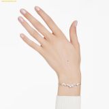  Vòng Tay, Lắc Tay Swarovski Constella bangle Crystal pearl, Round cuts, Silver 5705618 