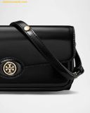  Túi Đeo Chéo TORY BURCH Robinson Spazzolato Leather Shoulder Bag Black 