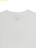  Áo Phông MLB Women's Ribbon Graphic Slim Semi-Crop Short Sleeve T-Shirt New York Yankees White 3FTSN6863-50WHS 