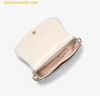  Túi Đeo Vai Michael Kors Mila Medium Signature Logo Messenger Bag 35T5GIMM8B Trắng Logo 
