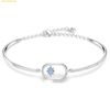 Vòng Tay Swarovski Una bracelet Circular cut, oval, blue, rhodium plated - SKU 5646749
