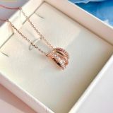  Dây Chuyền, Vòng Cổ Swarovski Hyperbola pendant Mixed cuts, White, Rose gold-tone plated 5701494 