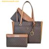  Túi Tote Michael Kors MK Maisie Large Logo 3-in-1 Tote Bag - SKU: 35T1G5MT7B - Nâu Logo 