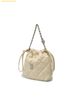  Túi Đeo Chéo MLB Basic Quilted PU Mini Bucket Crossbody Bag Boston Red Sox Cream 3ACRBQ16N-43CRS 