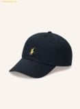  Mũ Lưỡi Trai Polo Ralph Lauren Pony Chino Cotton Baseball  Cap 59 Black Gold 