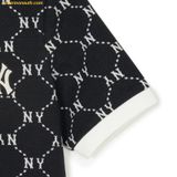  Đầm Polo MLB Women's Diamond Monogram Jacquard Pique Dress NY (Black) 3FOPM0443-50BKS 