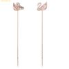  Bông Tai, Khuyên Tai Swarovski Swan drop earrings Swan, Pink, 18k rose gold plated 5469990 