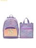  Balo Kèm Túi Tote MLB Aurora Monogram Backpack Set NY L.Lavender 7FBKM015N-50LDL 