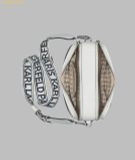  Túi Đeo Chéo Karl Lagerfeld. Maybelle Camera Crossbody Màu Trắng 