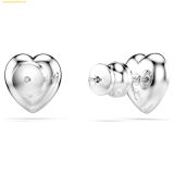 Khuyên Tai, Bông Tai Swarovski Ariana Grande x Swarovski stud earrings Mixed cuts, Heart, White, Rhodium plated - SKU: 5720859 