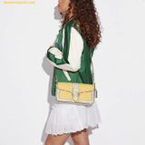  Túi Đeo Vai Coach Georgie Shoulder Bag In Colorblockas C8607 - Vàng 