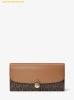  Ví Dài Michael Kors Hamilton Large Signature Logo Continental Wallet Brown 