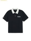  Áo Polo MLB Basic Small Letter Comfortable Fit Collared T-shirt New York Yankees - 3APQB0263-50BKS Black 