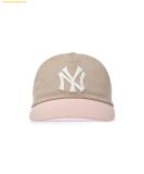  Mũ Lưỡi Trai MLB Q-Fit Color Block Unstructured Ball Cap NY (Mg.Sand) 3ACPB666N-50SAM 