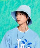  Mũ Bucket MLB Basic UV Protection Wide Bucket Hat LA L.Blue 3AHT28123-07BLL 